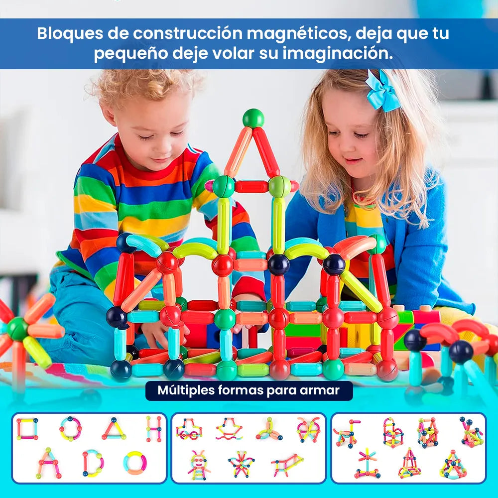 Bloques magnéticos creativos para niños